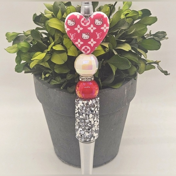 Other - Hamdmade Fancy Bling Pen With Logo New
